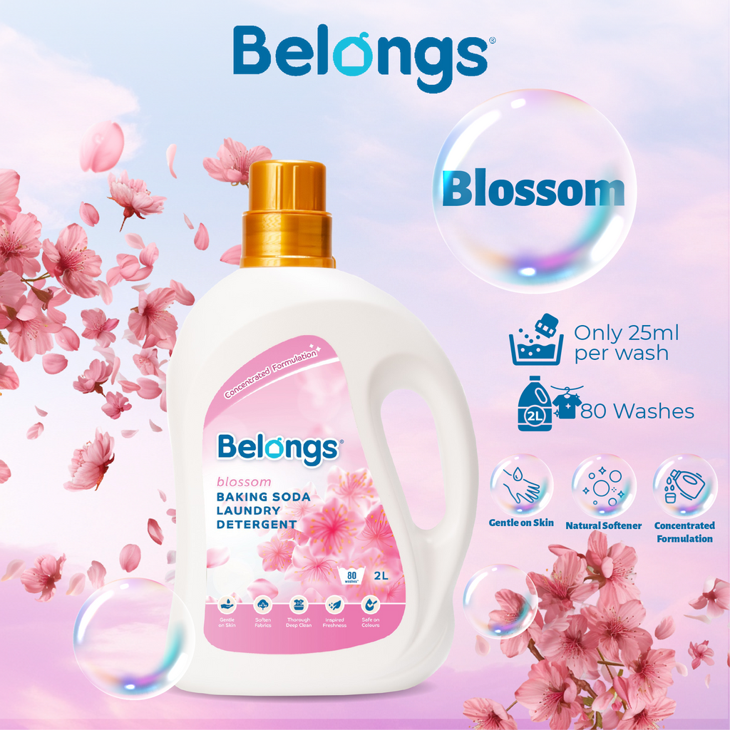 Belongs Baking Soda Laundry Liquid Detergent - BLOSSOM 2L