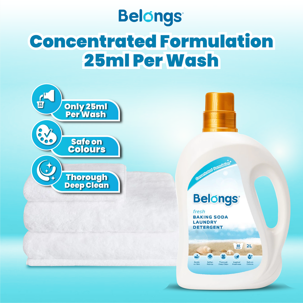 Belongs Baking Soda Laundry Liquid Detergent - FRESH 2L